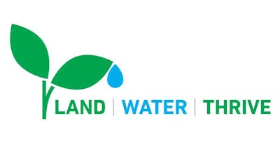 logo for Toro's Land. Water. Thrive. Initiative