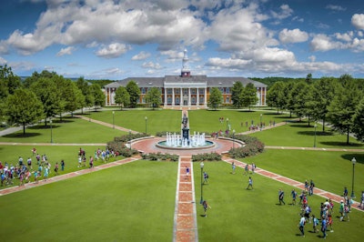 Bibb Graves Quad at Troy University in Troy, Alabama. Photo: Troy University/Flickr