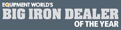 Equipment World's Big Iron Dealer Of The Year Logo