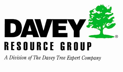 Logo for Davey Resource Group with the verbiage 'A division of The Davey Tree Expert Company' printed directly under the business name