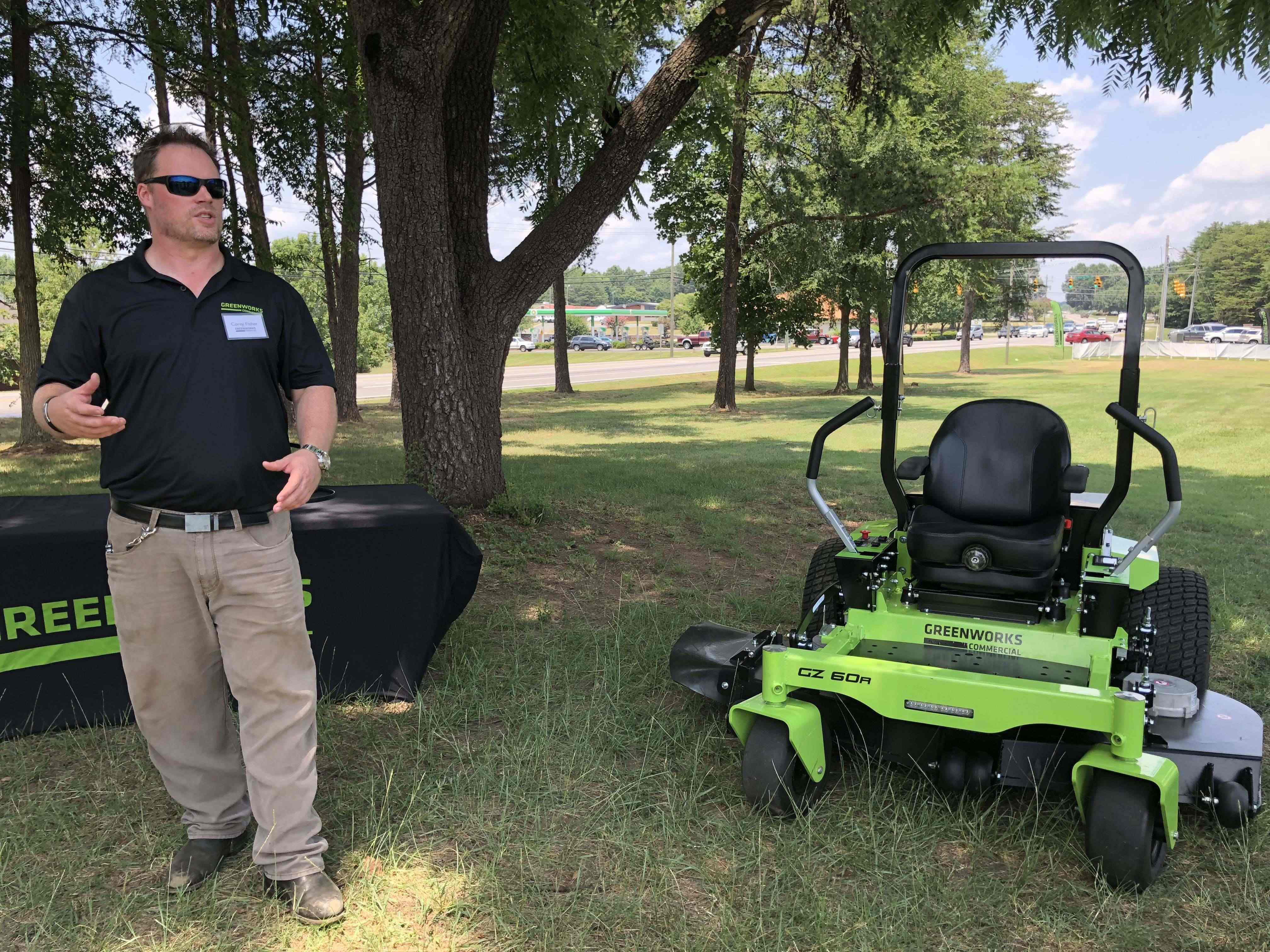 battery powered commercial lawn mower