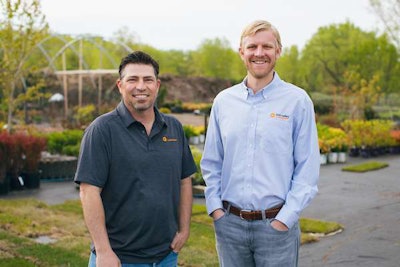 Owners Hugh Morton (left) and Paul Fraynd (right) merged their businesses in 2012. Photo: Sun Valley Landscaping