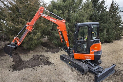 Compact excavators are known for their versatility on the jobsite. Photo: Kubota
