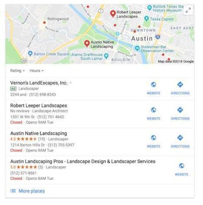 Google Local map
