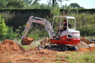 The hydraulic system will determine how well the excavator runs certain attachments. Photo: Takeuchi