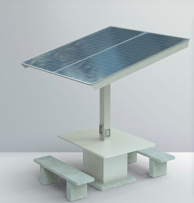 Velocity solar charging station Photo: Sunbolt