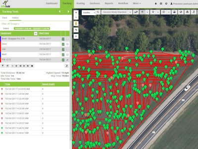 Mowing patterns can show supervisors where inefficiencies are occuring. Photo: Briggs & Stratton