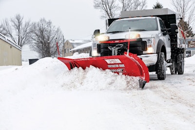 Blades with wings can help reduce the number of passes needed when covering a large property. Photo: Western Products