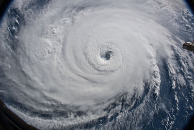 Cameras from the International Space Station capture this shot of Hurricane Florence on Sept. 12. Photo: NASA Goddard Space Flight Center/Flickr