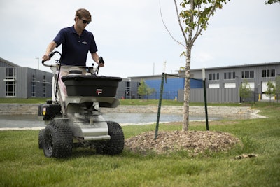 Small Pathfinder series stand-on spreader/sprayers Photo: Ferris