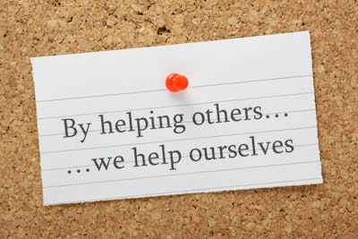 Sign that talks about helping others