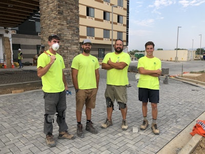 (From left to right) Andrew Lucas, Shane Hartzheim, Justin Temple and Ben Magalis are all part of Summit’s crew. Photo: Jill Odom