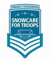 project evergreen logo for snowcare for troops