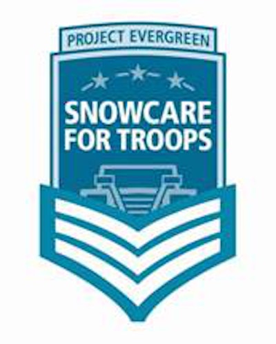project evergreen logo for snowcare for troops