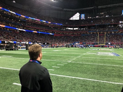 Wilson Morgan at the Super Bowl