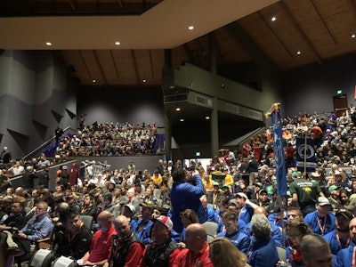 It was a full house at the opening ceremony. Photo: Jill Odom
