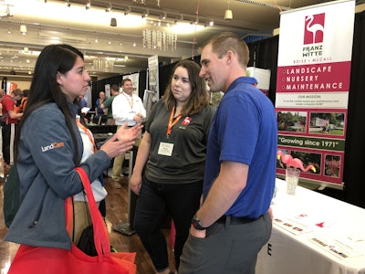 Students met with various landscaping company representatives during the NCLC career fair. Photo: Jill Odom