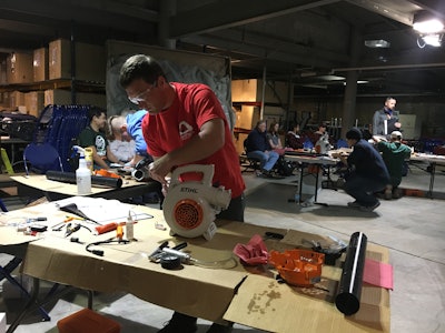 Nathan Gantt won the 2017 NCLC small engine repair competition. Photo Jill Odom