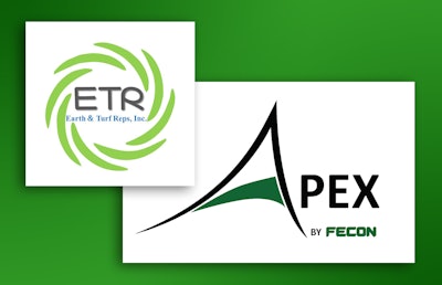 Apex by Fecon and Earth and Turf Reps logos