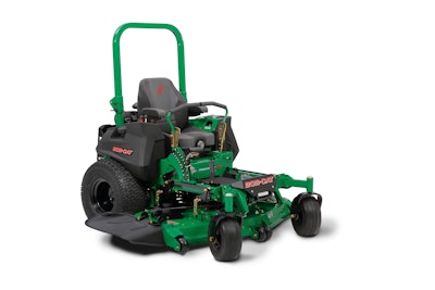 The Bob-Cat Predator-Pro 7000 has a 2-speed option that allows landscapers to travel up to 19 mph when moving between sites. Photo: Bob-Cat