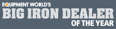 Equipment World's Big Iron Dealer of the Year logo
