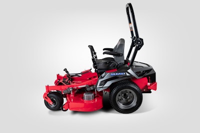 The EVZT is a prototype of Gravely’s first lithium-ion battery-powered commercial mower. Photo: Gravely