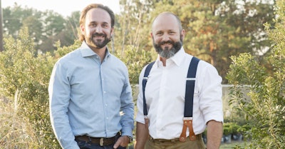 (Left to right) Brothers Daniel and Andrew McCurry started their business in 2006. Photo: Father Nature Landscapes