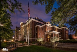 Educational Facility Outdoor Lighting Omaha Nebraska McKay Landscape Lighting DA 03