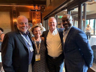 (From left to right) Warren Sellers, president, Sellers Expositions and GIE+EXPO show manager; Karen Williams, president and CEO, Louisville Tourism; Kris Kiser, president and CEO, OPEI; Cleo Battle, executive vice president, Louisville Tourism. Photo: OPEI
