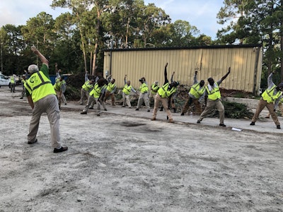 Rule No. 18 – Limber up. Photo: Jill Odom/Total Landscape Care