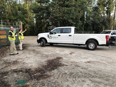Supervisors encourage employees as they head out for the day. Photo: Jill Odom/Total Landscape Care