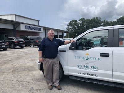 TideWater’s CEO, Skip Thompson, handles the day to day operations of the business. Photo: Jill Odom/Total Landscape Care
