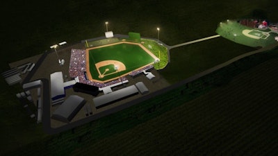 Field of Dreams ballpark rendering. Photo: Ballpark Digest