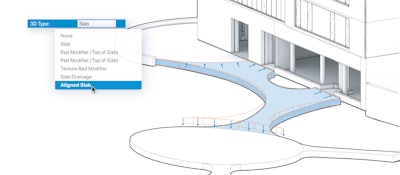 The hardscape alignment feature has simplified the process for aligning hardscaping around other objects. Photo: Vectorworks