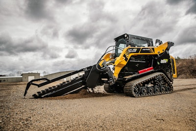 High-flow attachments can boost landscapers’ productivity by finishing jobs faster and more efficiently. Photo: ASV