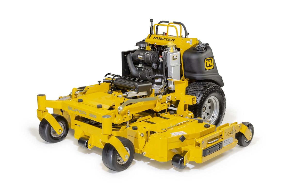 Hustler Turf launches Super 88 stand on zero turn commercial mower