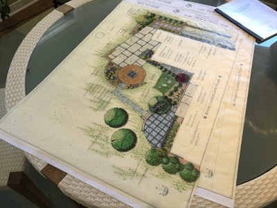 Recently Ginkgo Leaf switched to ink rendering. Previously they used colored pencils. Photo: Jill Odom/Total Landscape Care