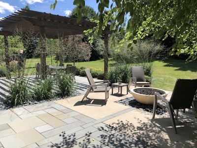 Fire pits are always a popular design feature in Wisconsin. Photo: Jill Odom/Total Landscape Care