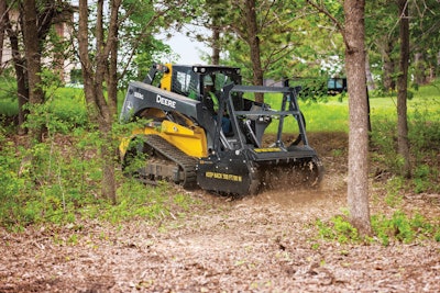 A machine’s GPM isn’t the only indicator of its productivity. Engine horsepower and pressure also play a part. Photo: John Deere