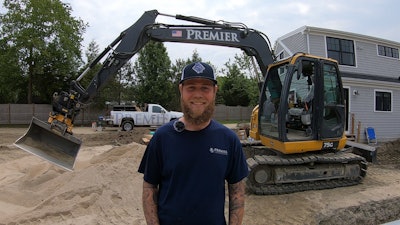 Landscapers often first hear about tiltrotators on social media after seeing their colleagues posting about them. Photo: Premier Landscape