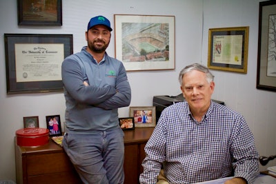 Pictured are, from left to right, Will and Lee Greathouse. Photo: Beth Hyatt/Total Landscape Care