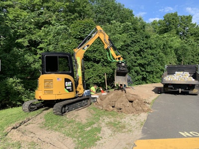 Relatively new to the North American market, early adopters of tiltrotators have nothing but good things to say about the attachment. Photo: Innovative Lawn & Landscape