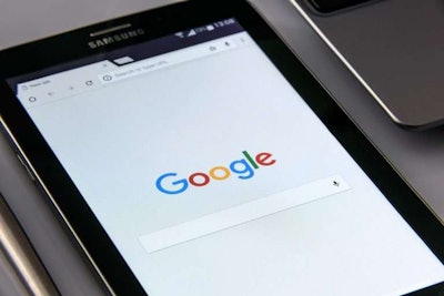 google search engine on mobile device