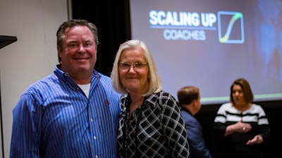 Judy Guido with John Ratliff, CEO of Scaling Up Coaches Photo: Oscar Perez