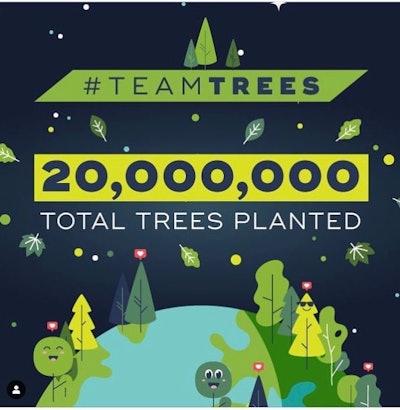 Photo: TeamTrees Instagram