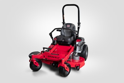 The EVZT is Gravely’s first lithium-ion battery-powered commercial mower and it is expected to arrive summer 2020. Photo: Gravely