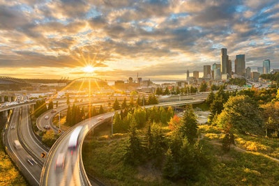 This picture won first place for the Greening the City category and was taken in Seattle, Washington. Image by Brandon Yoshizawa. Go to www.igpoty.com for more information about International Garden Photographer of the Year.