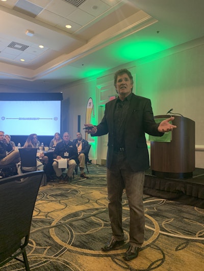 Eric Chester talks to green industry professionals on how they can combat the increasing labor shortage issue. Photo: Beth Presley/Total Landscape Care