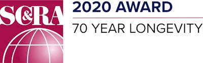 2020 SC&RA 70 year longevity award for Talbert Manufacturing