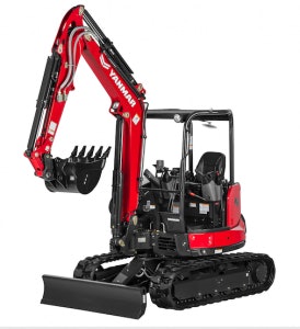The Yanmar SV40 has an 11-foot 10-inch dig depth and is powered by a 39-horsepower Yanmar engine. Photo: Yanmar